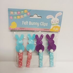 Felt Bunny Clips